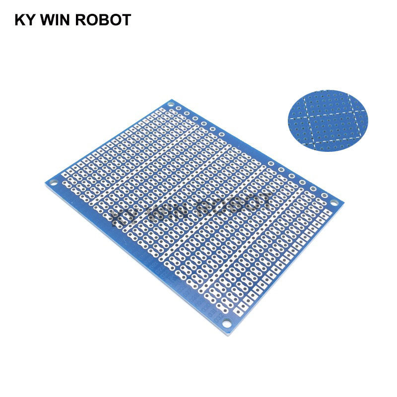 Pcb Prototyping Board - 1 個 DIY 7*9 センチメートルブルー片面プロトタイプ紙 PCB