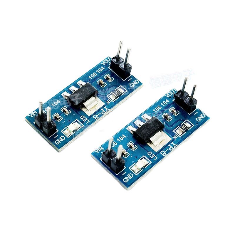Ams1117 Module - 電圧レギュレーターパワーボード、ams1117、3.3v/5v、溶接ウェル、ピンヘッダー、降圧