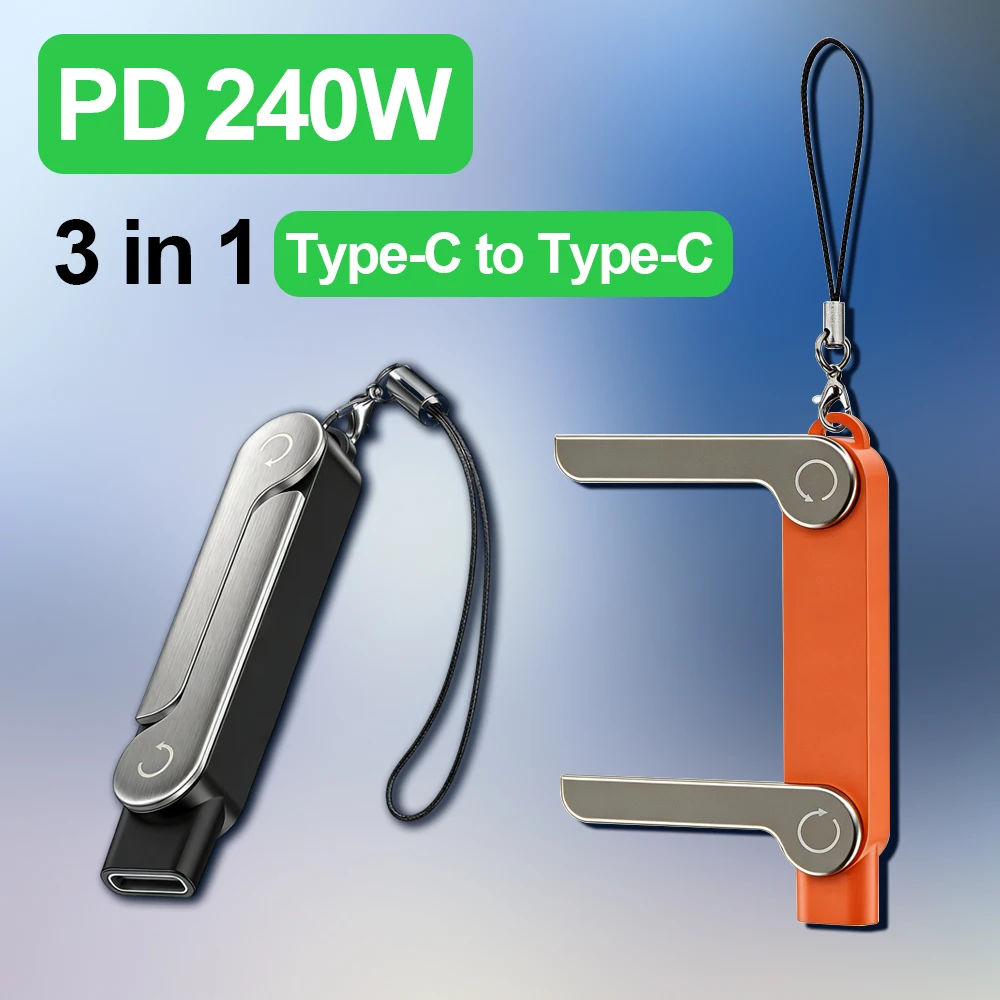 Usb C Cable - USB Type-Cフラット充電ケーブル Cキックケーブルスタンド 隠しサポート付き折りたたみ式スマホホルダー 240W充電ワイヤーブラケット
