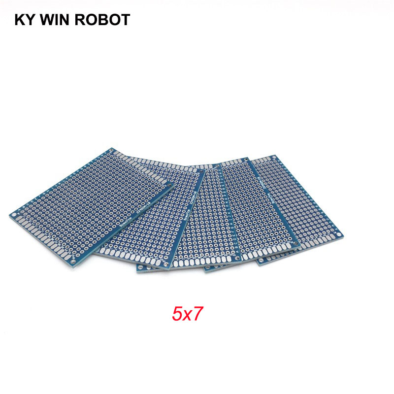 Pcb Prototyping Board - 青,5個,5x7cm,50x70mm,ダブルサイド,PCB,ユニバーサル印刷回路基板
