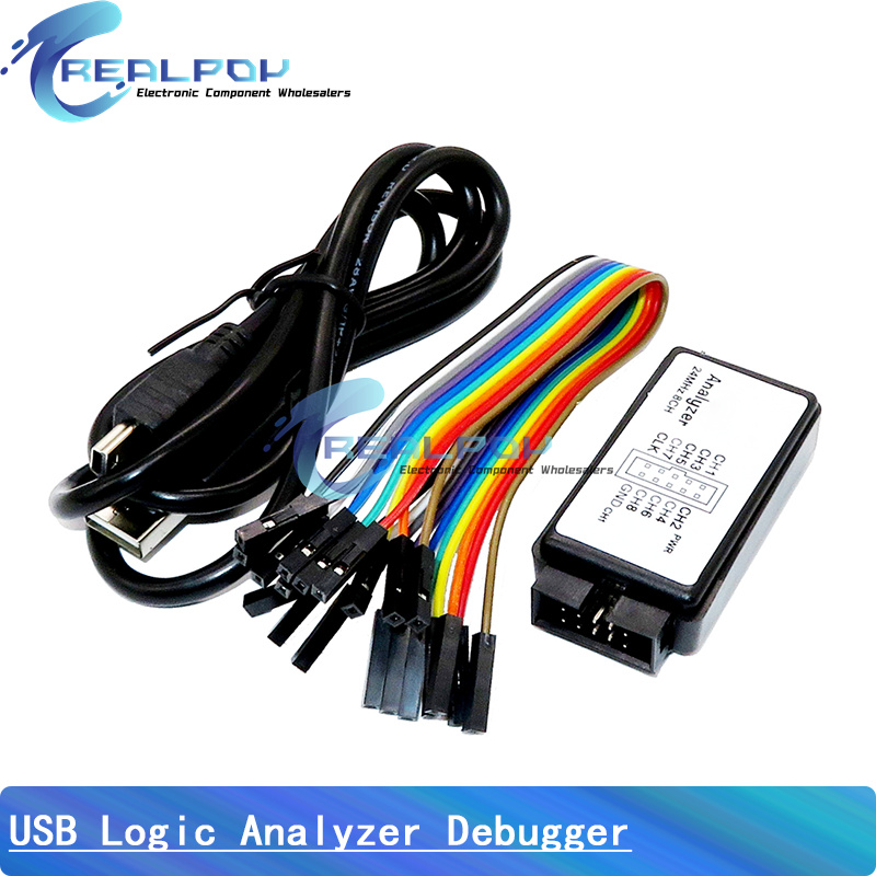 Breadboard 400 Point - USB ロジックアナライザ 24MHz 8 チャンネル 24M/秒ロジックアナライザデバッガ