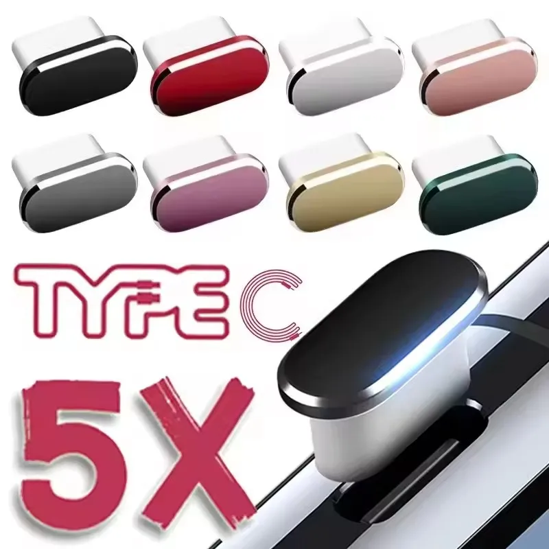 Usb C Cable - iPhone 17 Air、16、15 Plus、Pro Max、16PM用 金属製充電ポートカバー