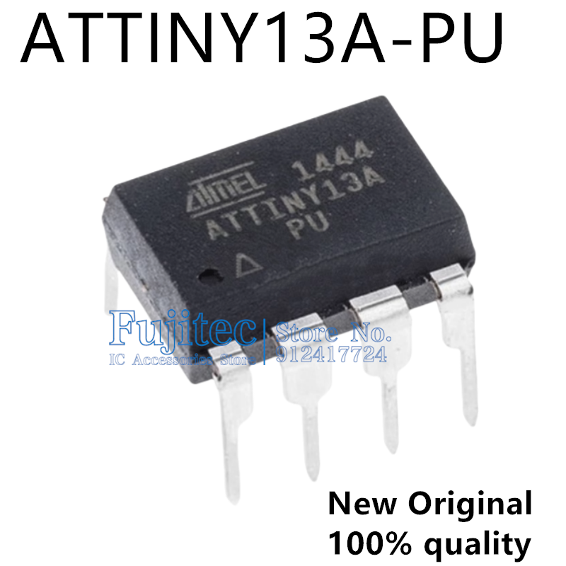 Perfboard - ATTINY13A-PU attiny13a attiny13 dip-8 8ビットマイクロコントローラー、100% オリジナル、新品、ロットあたり5個