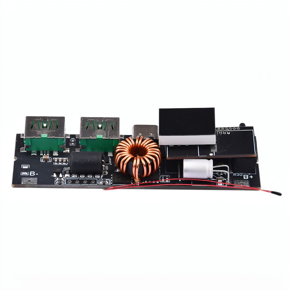 Li Ion Charger Module - DIY充電用デュアルCポートモジュール。65W/100Wの急速充電に対応。3S/4S/5Sリチウムイオンバッテリー管理回路基板。