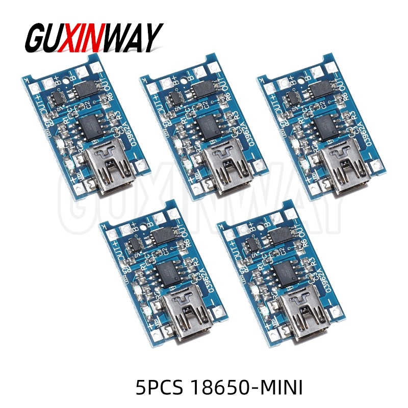Tp4056 Module - 5V 1A 18650 TP4056 マイクロ/Type-c/ミニリチウム電池充電器モジュール保護機能付き充電ボードデュアル機能リチウムイオン。