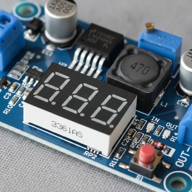 Dc Dc Converter - LM2596S 2.5-40V 3A コンバーター調整可能なDC電源モジュール、LEDディスプレイ付き、屋外電源機器DIY用