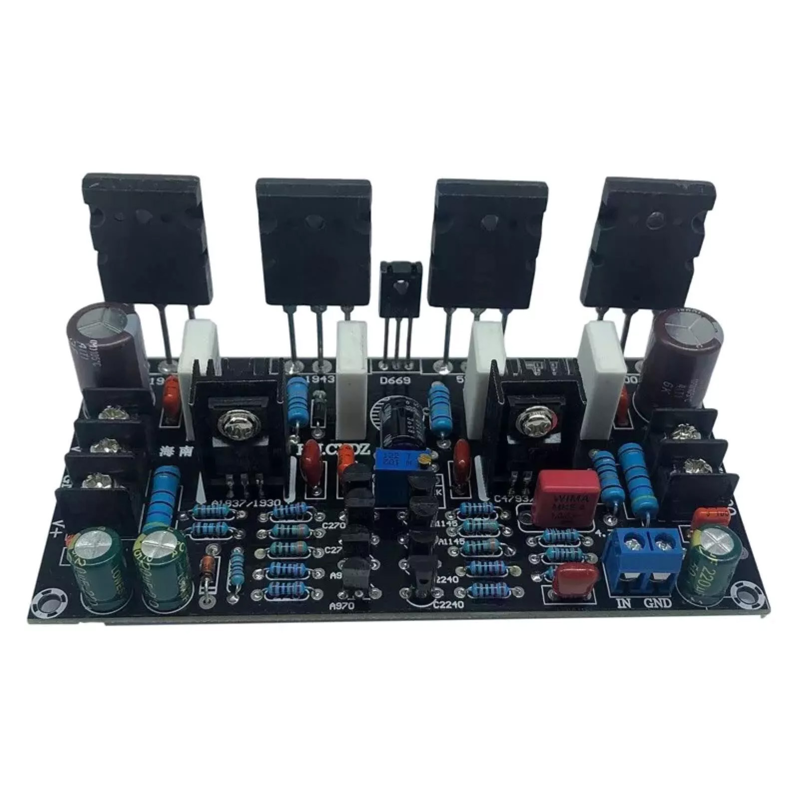 Proto Board - DIY チューブプリアンプ用 2SA1943+2SC5200 トランジスタを備えた 200W モノラルパワーアンプボード、高忠実度低ノイズアンプ回路キット
