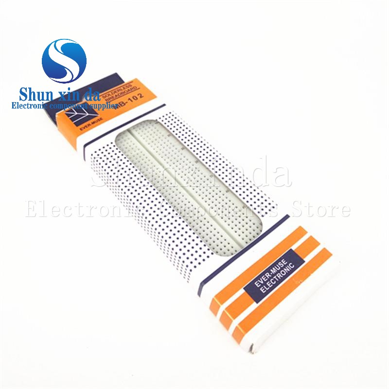 MB102 MB-102 165*55*10mm ブレッドボ - Breadboard 400 Point のレビューと価格