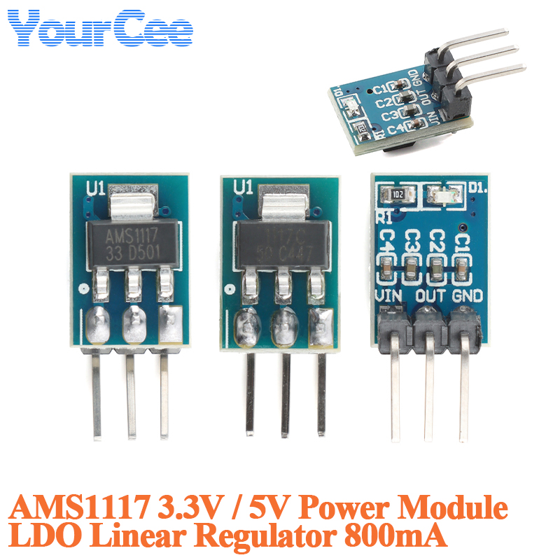 20 個/1 個 AMS1117 3.3V 5V 電源モジュ - Ams1117 Module のレビューと価格