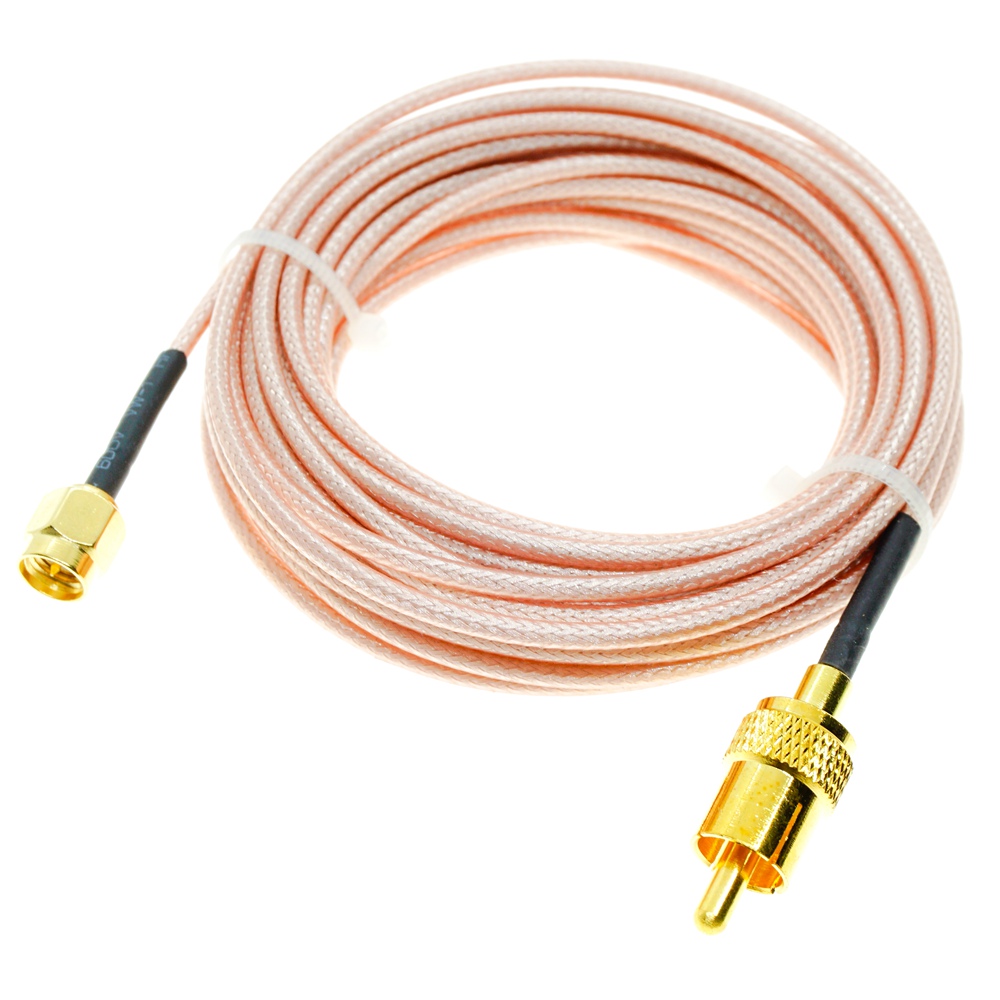 RG316 RCA オス - SMA オスプラグコネクタ圧着 - Jumper Wire Kit のレビューと価格