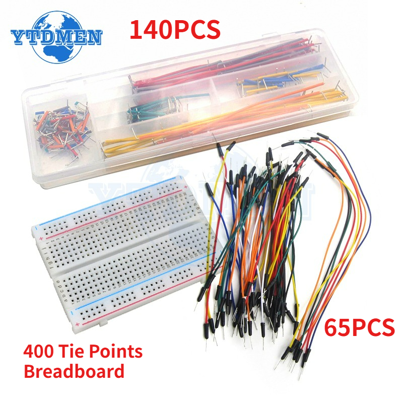 1/2セット ブレッドボード ジャンパーワイヤーキット 40 - Breadboard 400 Point のレビューと価格