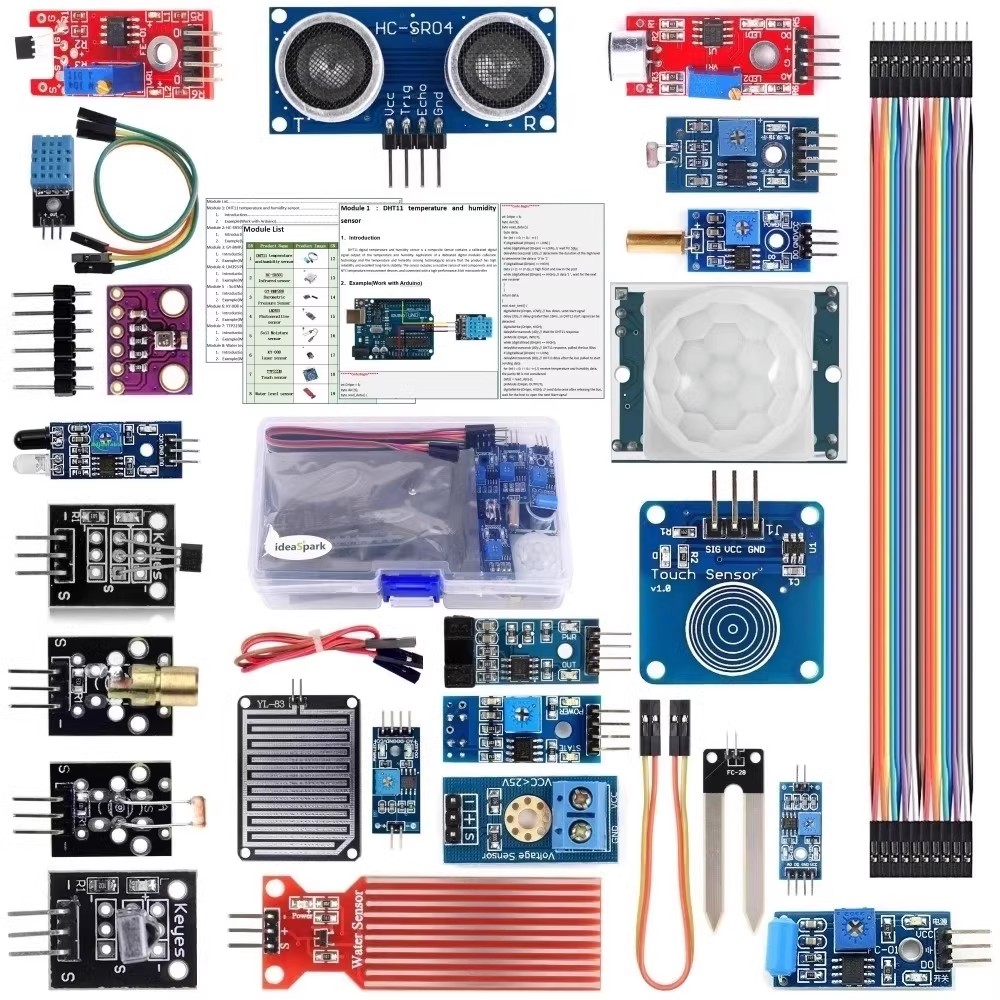 初心者向けラーニングモジュールキット、土壌水分、マイク、感光 - Breadboard 400 Point のレビューと価格