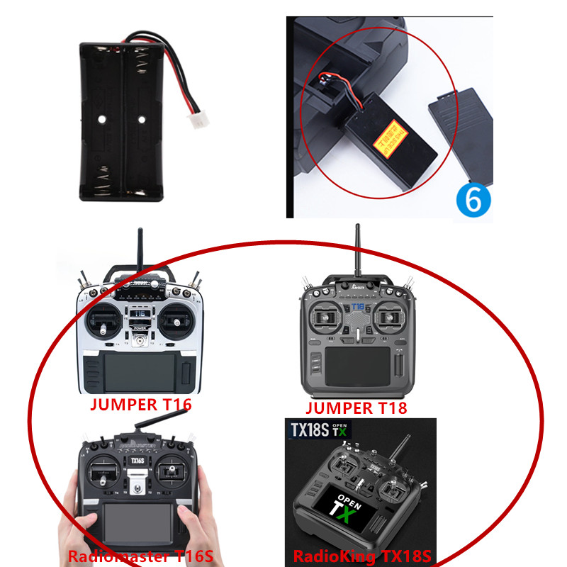 18650 バッテリーコンパートメント Radiomaste - Antenna 2.4Ghz のレビューと価格