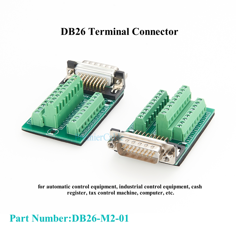 DB26 オス端子台機械加工 D-SUB 26 ピン シリア - Screw Terminal Block のレビューと価格