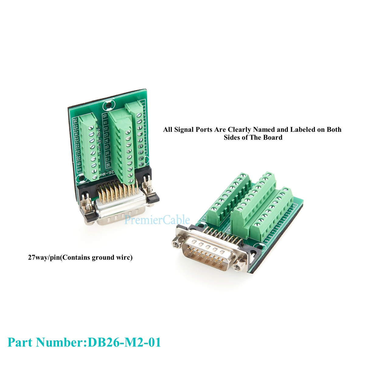 DB26 オス端子台機械加工 D-SUB 26 ピン シリア - Screw Terminal Block のレビューと価格