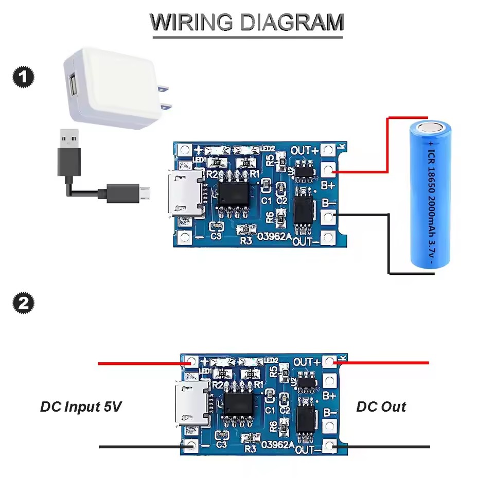 1-20個入り Type-C/Micro/Mini USB  - Tp4056 Module のレビューと価格