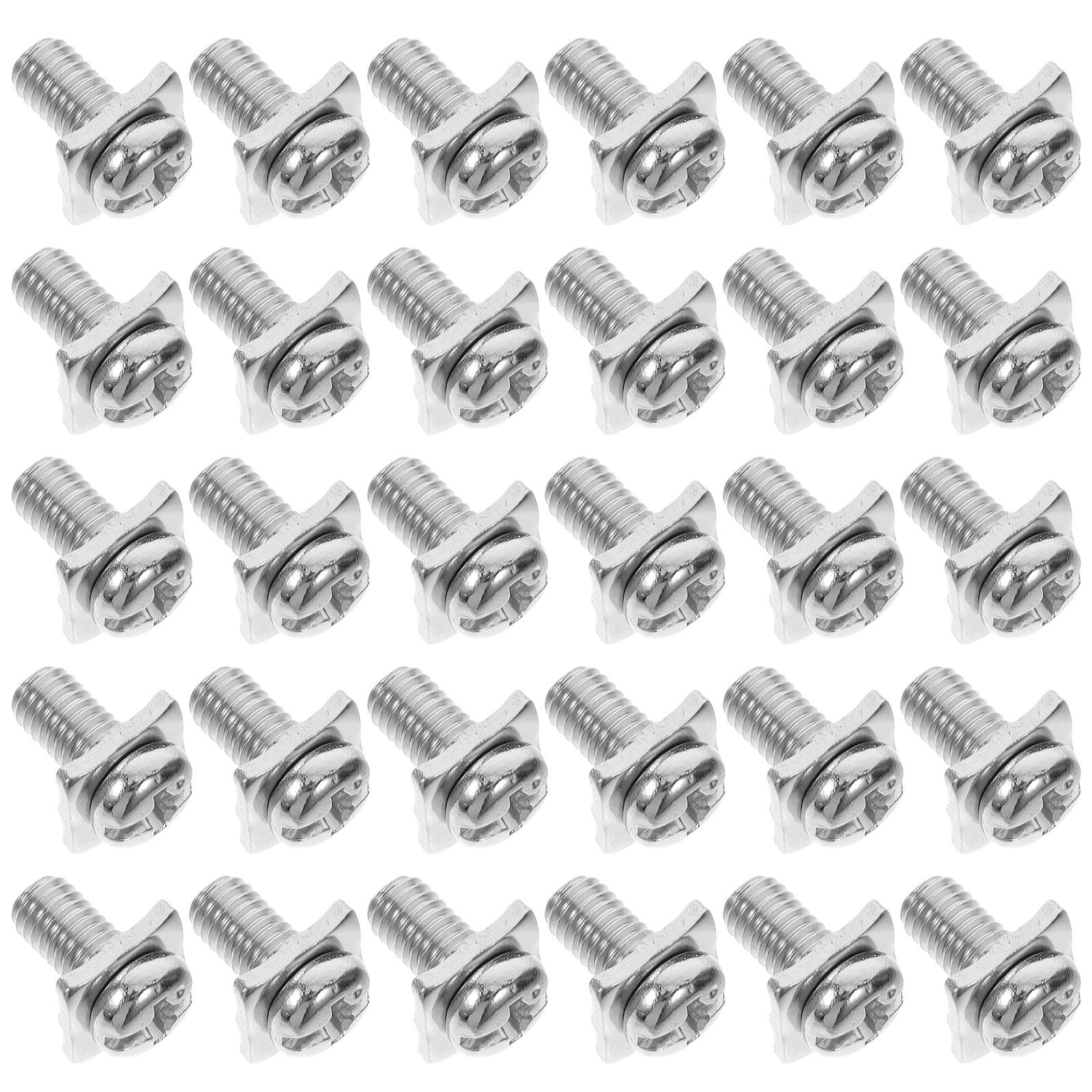 40個入り、正方形パッド付き端子ネジ、ニッケルメッキ、丸頭、 - Screw Terminal Block のレビューと価格