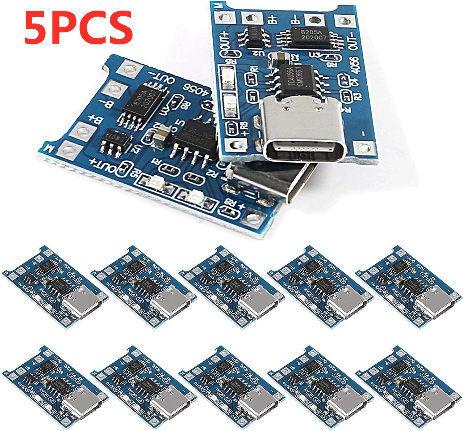2/5PC タイプ C マイクロミニ 5V1A 18650  - Li Ion Charger Module のレビューと価格